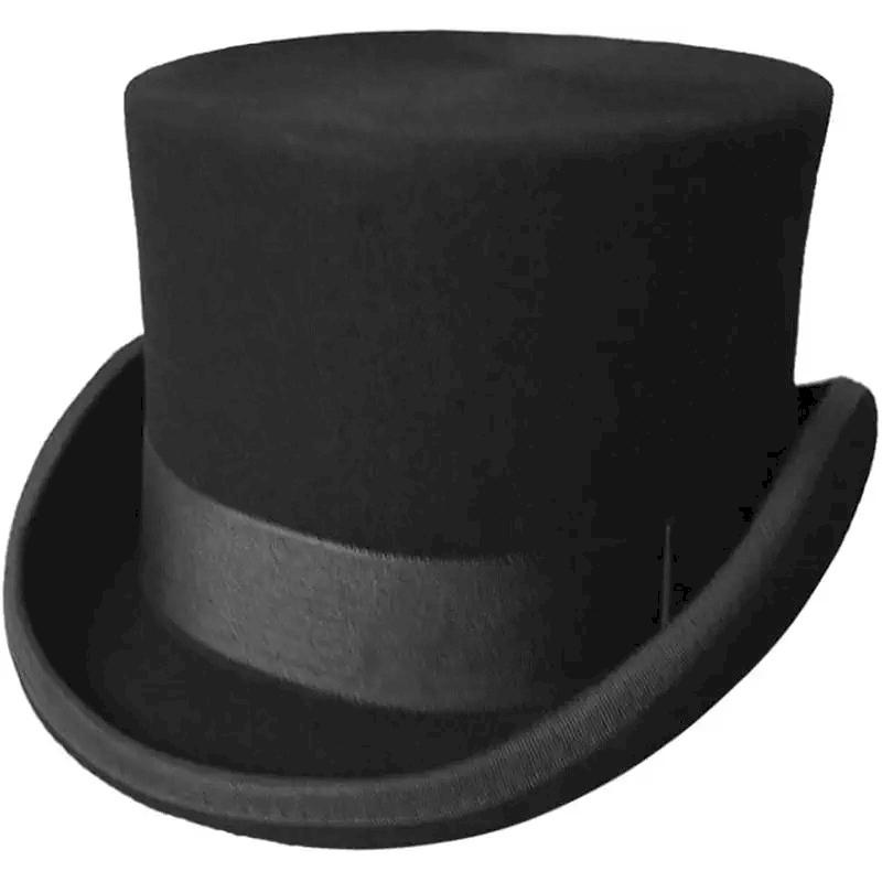 who wears a top hat